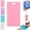 Pink#004, variant on Erasable Badge Sticky Notes for Nurses Doctors, Reusable Silicone Vertical Badge Buddy,Reusable Silicone Notepad Write with Ballpoint Pen, Wipe with Alcohol(White)
