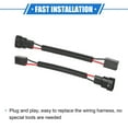 thumbnail image 7 of Unique Bargains 2pcs 9006 Male to H7 Female Extension Wire Headlight Socket Adapter Pigtail Universal for Car, 7 of 7