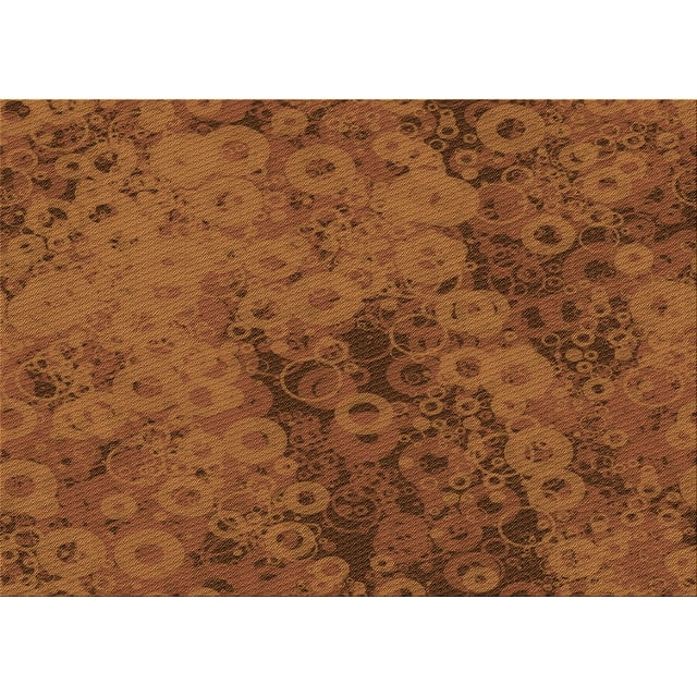 Ahgly Tapis Rectangulaire Lavable en Machine Intérieur Transitionnel Orange Néon, 7 Pieds x 9 Pieds