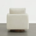thumbnail image 6 of CHITA Swivel Accent Chair Armchair with Back Cushion,Fabric in Pearl White, 6 of 12