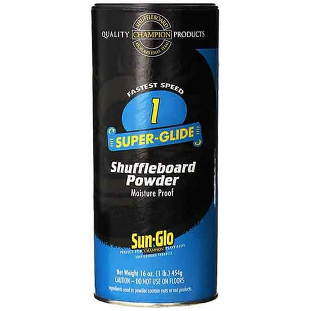 SunGlo Speed 1 (Super Glide Wax) Shuffleboard Table Powder, 16 oz. Can