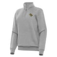 thumbnail image 2 of Women's Antigua  Heather Gray UCF Knights Victory Quarter-Zip Sweatshirt, 2 of 3