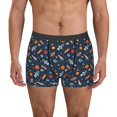thumbnail image 1 of Fotbe Spaceships And Stars In Outer Space Calzoncillos Tipo Boxer con Bolsa de Soporte Total para Hombre, X-Temp Fresco, Transpirable y de Secado Rápido-Medium, 1 of 5