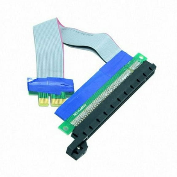 Chenyang CY PCI-E Express 1x to 16x Extension Flex Cable Extender Converter Riser Card Adapter 20cm Cable