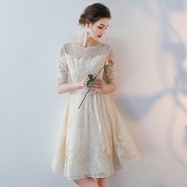 Vestido de noche de verano, vestido mediano exquisito, vestido adelgazante para mujer, adecuado para banquetes