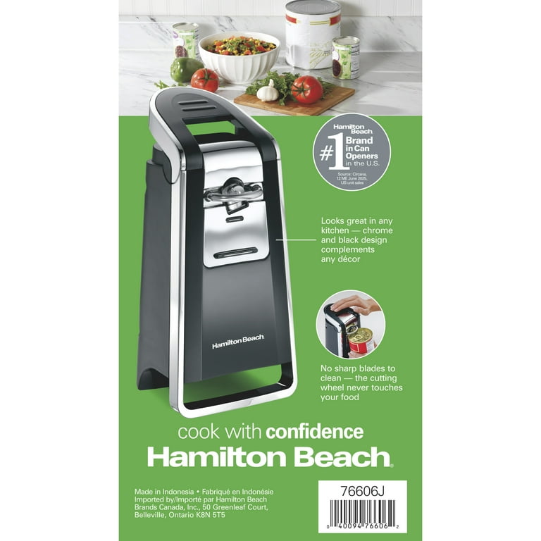 【お取り寄せ商品】ハミルトンビーチ スムーズダッチ 電動缶切り Hamilton Beach  Smooth Touch Electric Automatic Can Opener 自動缶切り ブラック シルバー Hamilton Beach Smooth Touch Electric Can Opener, Automatic One