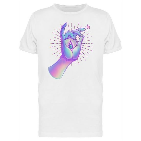 Buddha Hand All-seeing Eye T-Shirt Men -Image by Shutterstock, Male Small