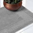 thumbnail image 7 of Superior Egyptian Cotton 900 GSM Greek Key Border 2-Piece Bath Mat Set, Silver, 7 of 7