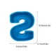thumbnail image 3 of Molde de letras del alfabeto | Molde para hornear inglés en 3D para pasteles, velas, jabón, arte de resina | Silicona flexible reutilizable | Interior antiadherente liso | Letra única | Azul, 3 of 3