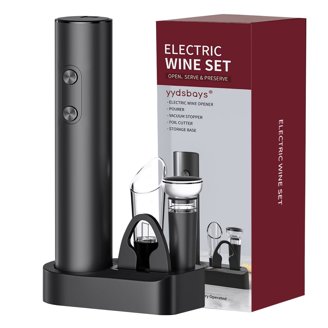 CIRCLE JOY Electric Wine Openers Set, Battery Operated Cordless
