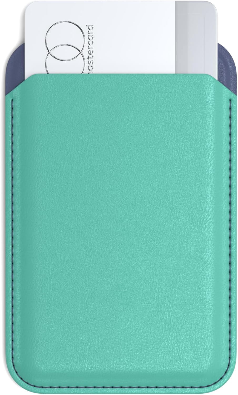 Satechi Magnetic Magsafe Wallet, Double Flap Stand Card Holder, 4 Slots with Front NFC Pass-Through, Adjustable Phone Attachment for iPhone 17/16/15/14/13/12, Travel Accessory, Aqua