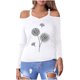 thumbnail image 2 of Blusa informal de manga larga con cuello en V y hombros descubiertos para mujer Fridja  FKASFK3868, 2 of 5