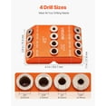 thumbnail image 6 of Portable Drill Jig Guide Tool Kit, 30/45/90 Degree Angle Drill Guide for Straight and Angled Holes, with 4 Replaceable High Carbon Steel Bushings (1/4", 3/8", 1/2", 3/4"), 6 of 11