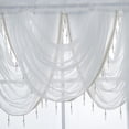 thumbnail image 4 of Niveles de ventana de encaje bordado 3x Cortinas Panel Ventana Puerta Boda Decoración Borla Cenefa Magideal Niveles de ventana de encaje bordado, 4 of 7