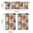 thumbnail image 6 of Kitchen Window Curtains over Sink Pioneer 36 Inch 3 Pieces Set Small Window Cafe Curtains for Home Decor Rod Pocket Tier Drapes, 6 of 6