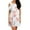 A8-Floral Print White, variant on PPYOUNG Women's Short Sleeve Cold Shoulder Tunic Top Swing T-Shirt Casual Round Neck Dress with Pockets