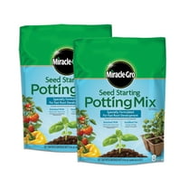 Miracle-Gro Seed Starting Potting Mix, 2-pack 8 qt., Use in Containers