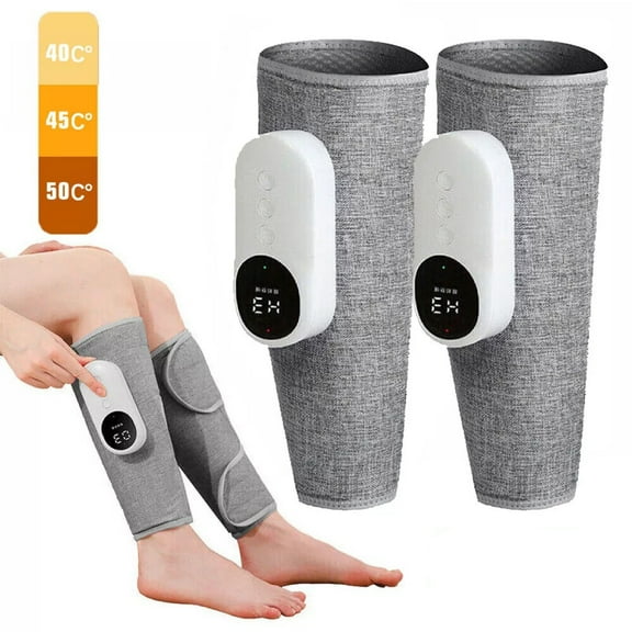 1 Pair Leg Massager for Circulation and Pain Relief, Calf Air Compression Massager with Heat, Leg Massager with 3 Intensities, 3 Modes, Easy to use, Muscle Relaxation, Gifts