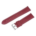 thumbnail image 3 of Uxcell Leather Watch Band 22mm Quick Release Genuine Leather Replacement Watch Straps for Men Women, Red, 3 of 6