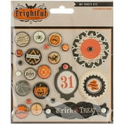 My Minds Eye Frightful Decorative Brads 22/Pkg