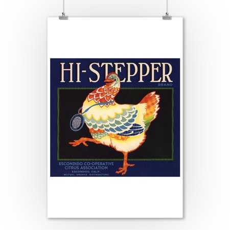 Hi Stepper Brand Escondido California Citrus Crate Label 9x12 Art Print Wall Decor Travel Poster Walmart Com Walmart Com