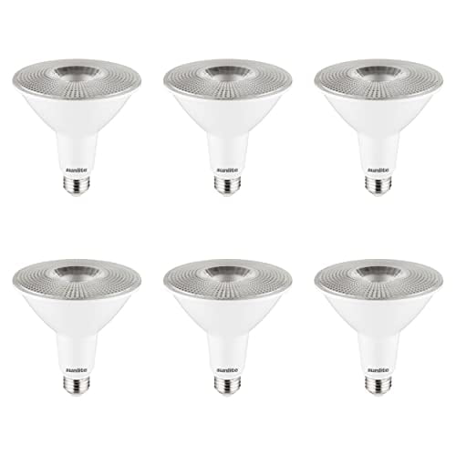 Sunlite LED PAR38 Long Neck Spotlight Bulb, 15 Watts (100W Halogen EQ), Medium E26 Base, Dimmable,UL Listed, 2700K Soft White, 6-Pack