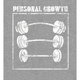 thumbnail image 2 of Gym Culture Personal Growth Crew Neck Short Sleeve Adult T-shirt-XXL-Heather Gray, 2 of 3