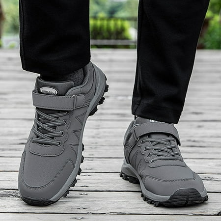 

Men s Simple And Fashionable Water Proof Round Head Solid Color Lightweight Breathable Soft Bottom Casual Sports Sports Shoes Grey 8