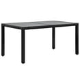 thumbnail image 2 of vidaXL 7 Piece Outdoor Dining Set Poly Rattan Black, 2 of 8