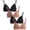 Black/Tuscany/Black/Tuscany, variant on Girls Training Bra Soft Molded Microfiber Bralette Wire-Free Girls a-Cup Bras 4 Pack