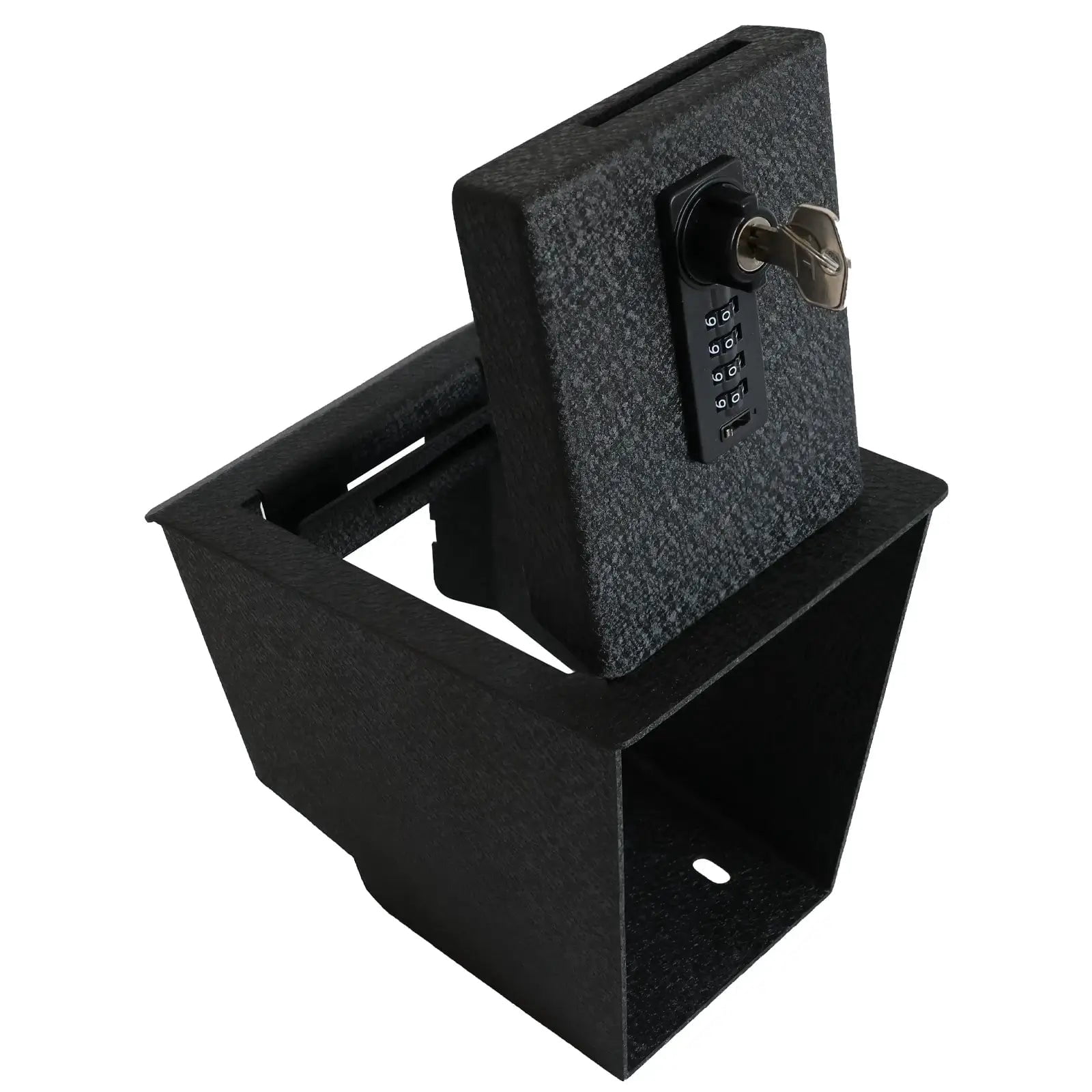 Console Safe Gun Safe for Car, WASAI In-vehicle Console Gun Vault Lockbox Compatible with 2018-2023 BMW X3 with Heavy Gauge Plate Steel, 4 Digit Combination Lock with Key.