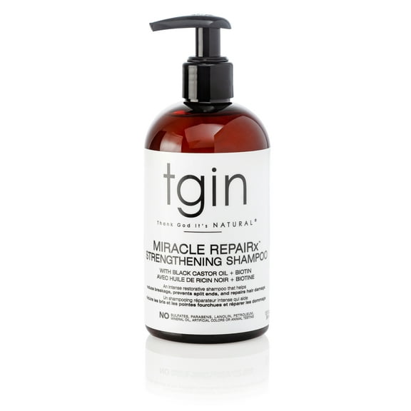 Thank God It's Natural (Tgin) Miracle RepaiRx Strengthening Shampoo, Damaged Hair, 13 oz
