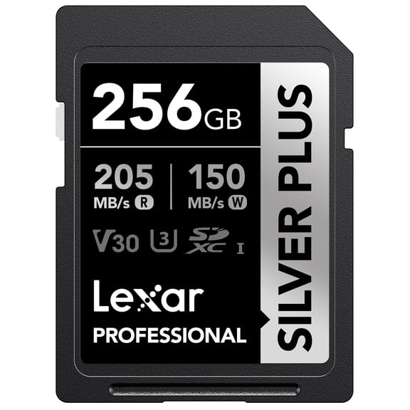 Lexar Professional SILVER PLUS SDXC UHS-I Card (256 GB), LSDSIPL256G-BNNNU