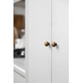 thumbnail image 6 of Goo-Ki 12 Pack Antique Brass Cabinet Drawer Knobs, Zinc Alloy Single Hole Cabinet Pull Handles Hardware for Bar Cupboard Closet Wardrobe, 6 of 9