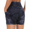 thumbnail image 2 of Women’s High Waisted Floral Yoga Shorts, Workout Biker Shorts for Fitness, 2 of 3