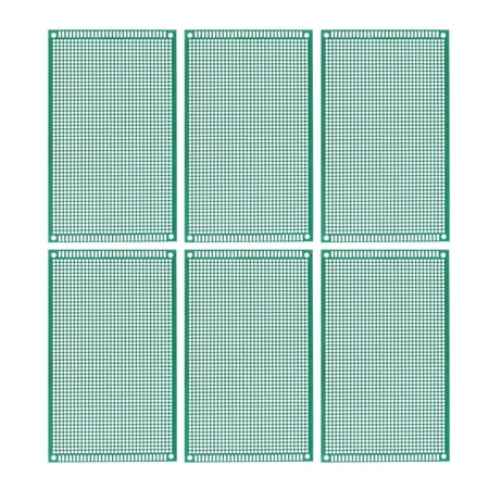 Lot De 5 Cartes PCB Double Face 20mm X 80mm - Plaques Prototypage Circuits Imprimés Pour Projets Électroniques Bricolage