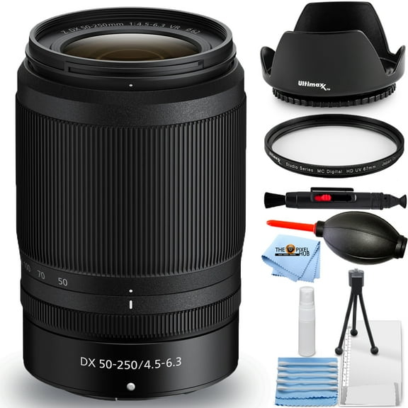 Nikon NIKKOR Z DX 50-250mm f/4.5-6.3 VR Lens 20085 - 7PC Accessory Bundle