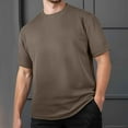 thumbnail image 2 of ibiyuan Mens Big and Tall T Shirts Round Neck Athletic Short Sleeve Loose Fit Tshirts for Men Summer Plain Tees Tops, 2 of 6