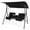 Black, variant on Spaco Porch Swing Chair with Adjustable Canopy-Turquoise, 2-Seater Hanging Bench, Pillow for Backyard Garden Poolside