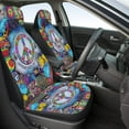 thumbnail image 2 of Hippie Imagine All The People Living Life In Peace Seat Covers Cars, ​Car Truck SUV 2 Piec, 2 of 5