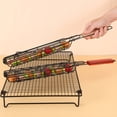 thumbnail image 3 of Mdesiwst Barbecue Grill Stainless Steel Non-Stick Grill Basket with Handle BBQ Roast Rack for Home Outdoor Picnic, 3 of 7