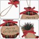 thumbnail image 3 of Adornos navideños, adornos para árboles de Navidad, bolas colgantes, adornos para árboles de Navidad, colgantes con forma de estrella y cuerda, adornos para manualidades, 3 of 5