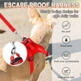 thumbnail image 3 of Dog Harness Step in Dog Vest Harness, Reflective Adjustable Puppy No Pull Harness Breathable Soft for Small and Medium Dogs Cats,Red, S, 3 of 11