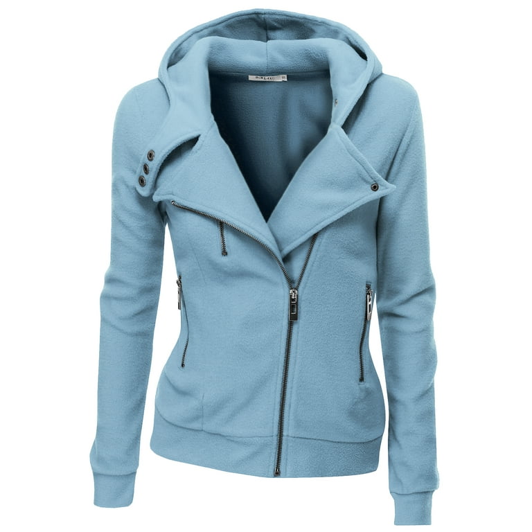 Doublju fleece moto jacket sales