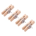thumbnail image 4 of Push Pins With Wooden Clips 50Pcs Thumbtacks Pushpins Creative Paper Clips Clothespins Natural Color for Cork Board and Photo Wall Offices Home Schools Use, 4 of 7