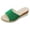 Green, variant on Women's Orthopedic Wedge Platform Sandal Open Toe Comfortable Mid Heel Slippers Slip On Non Slip Espadrille Casual Beach Summer Flat Sandals Royal Blue 9 Wide