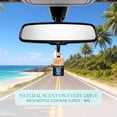 thumbnail image 3 of Air Jungles Car Air Freshener Hanging Diffuser 3 Ct, Ocean Scent, 8 ml Each, Natural Essential Oil, Everyday Freshness Fragrance, Auto Accessories for Men and Women, For Rearview Mirror, 3 of 7