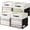Black / Off-White, variant on Storage Cubes, 4 Pack Linen Foldable Storage Bins with Clear Window and 2 Handles, 13x15x13 Storage Cube Bins for Shelf Closet, Kallax, Clothes, Books - (Gray / Black)