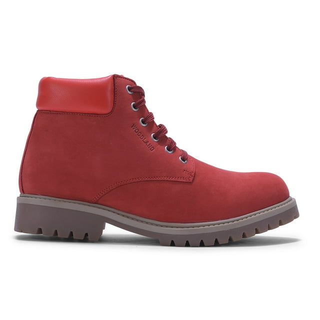 Original Woodland Bottes en Cuir Nubuck pour Femmes (#2249116_Port Rouge)