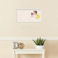 thumbnail image 3 of PinPix 24x12 Custom Cork Bulletin Board Peach White Poster Board Has a Fabric Style Canvas Finish, Framed in Peach White, by ArtToFrames (PinPix-1874), 3 of 5